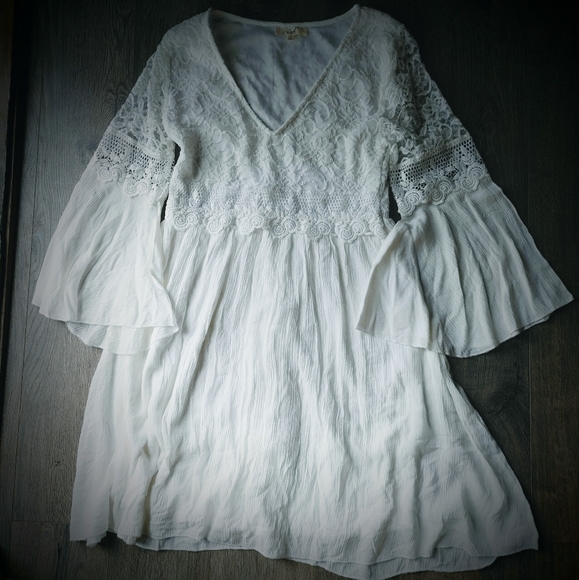 easel Dresses Easel Los Angeles Ivory White Boho Lace And Soft